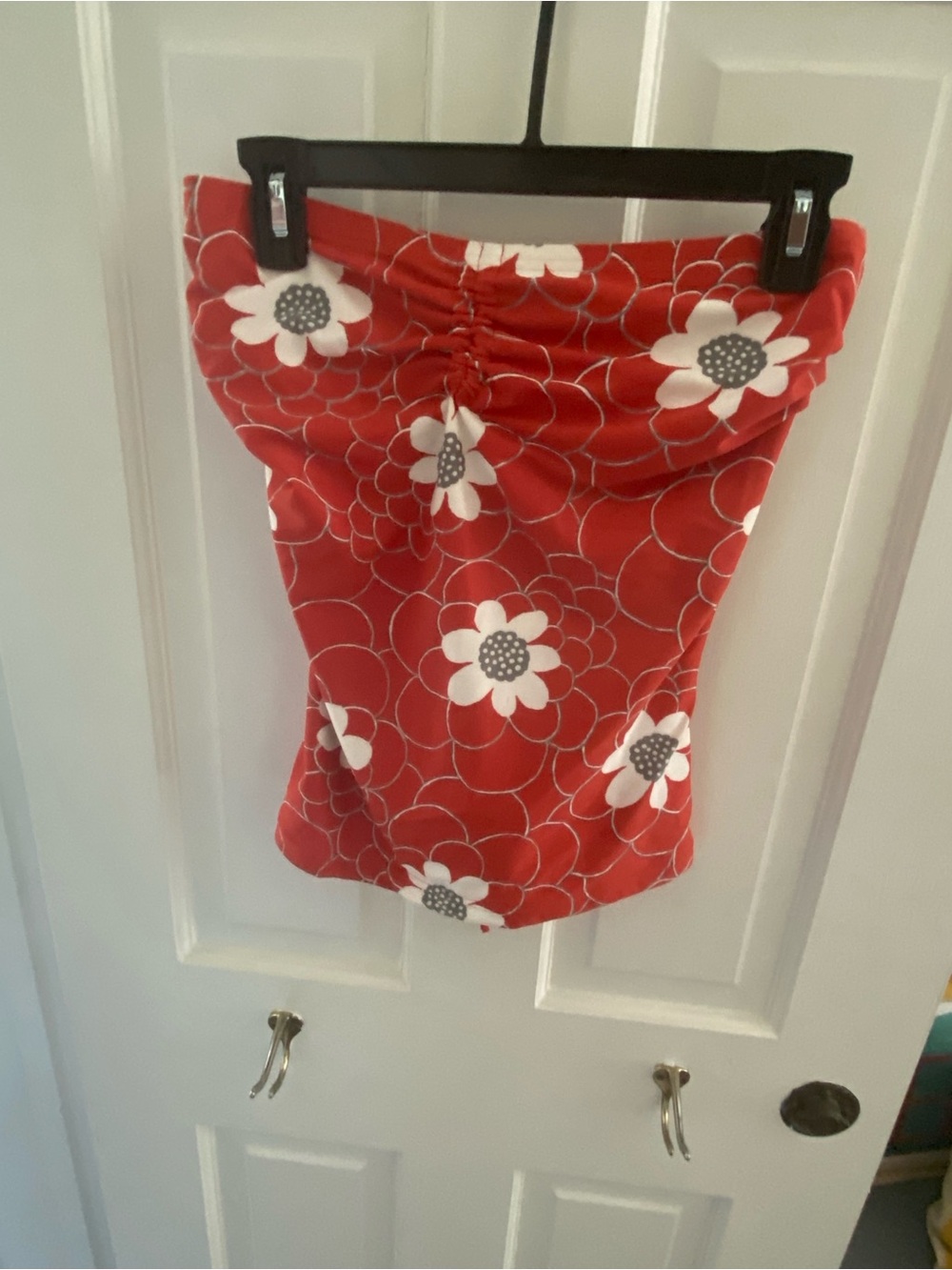 Red Floral Tankini Top